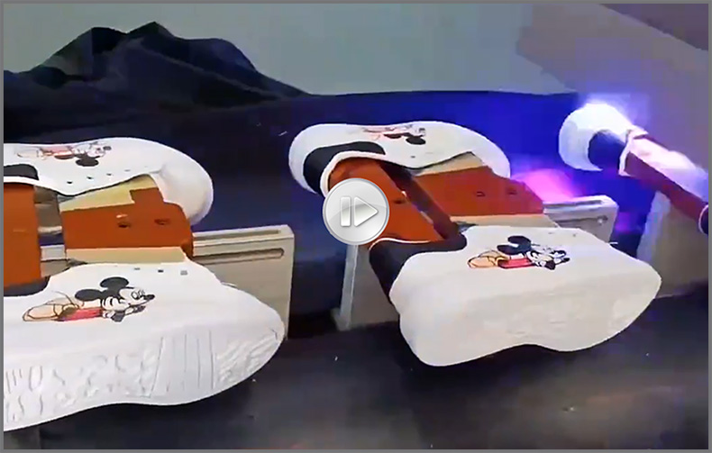 鞋子打印圖案，LR-2513高落差鞋子打印機(jī)